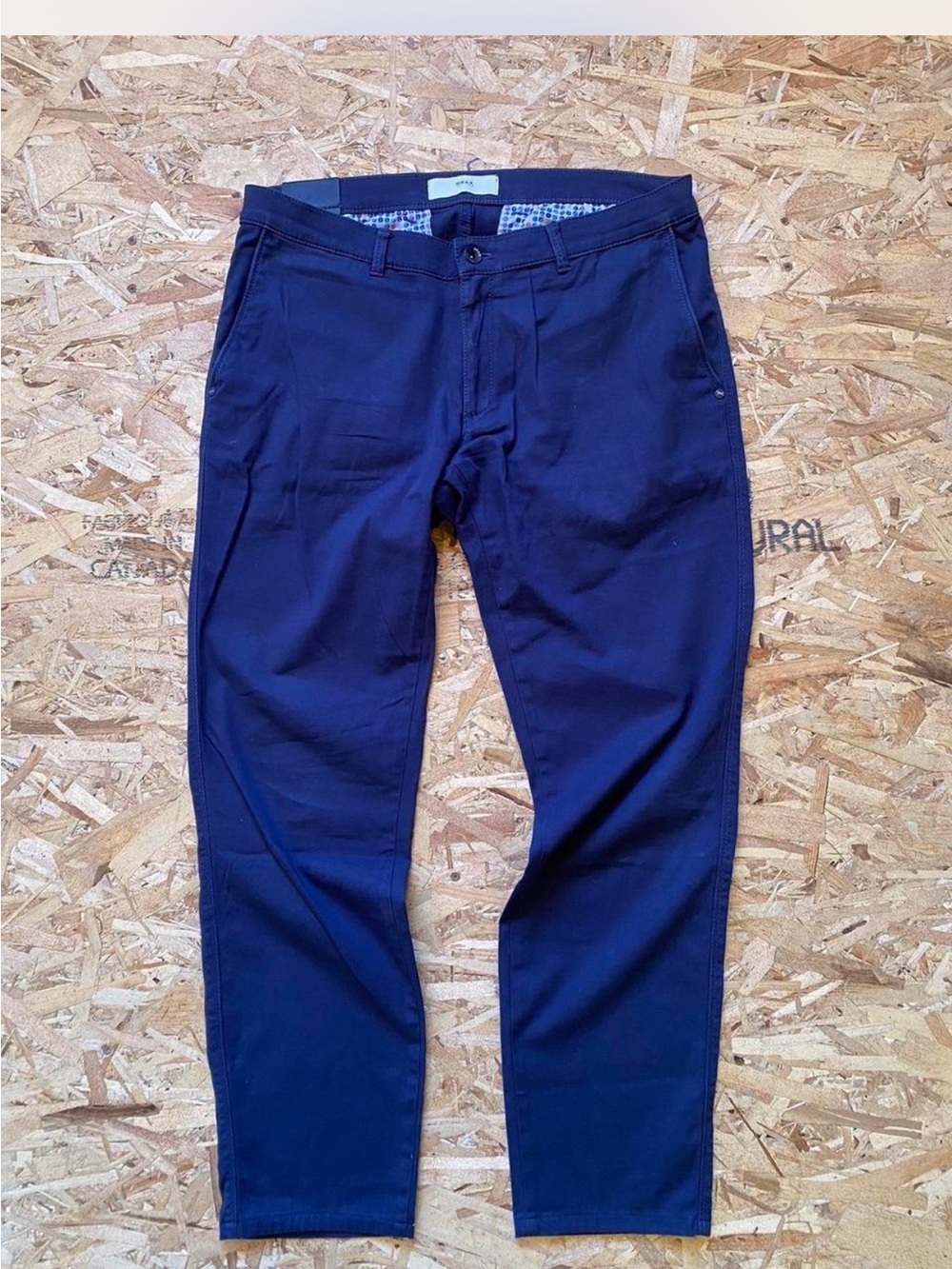 Men's Brax Light Navy Slim Chino Pants